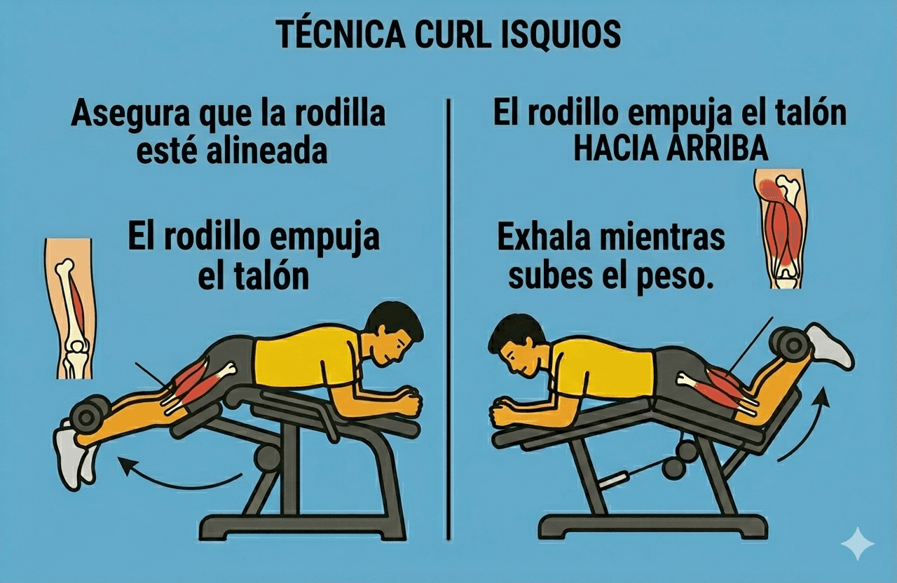 Curl de isquios en máquina