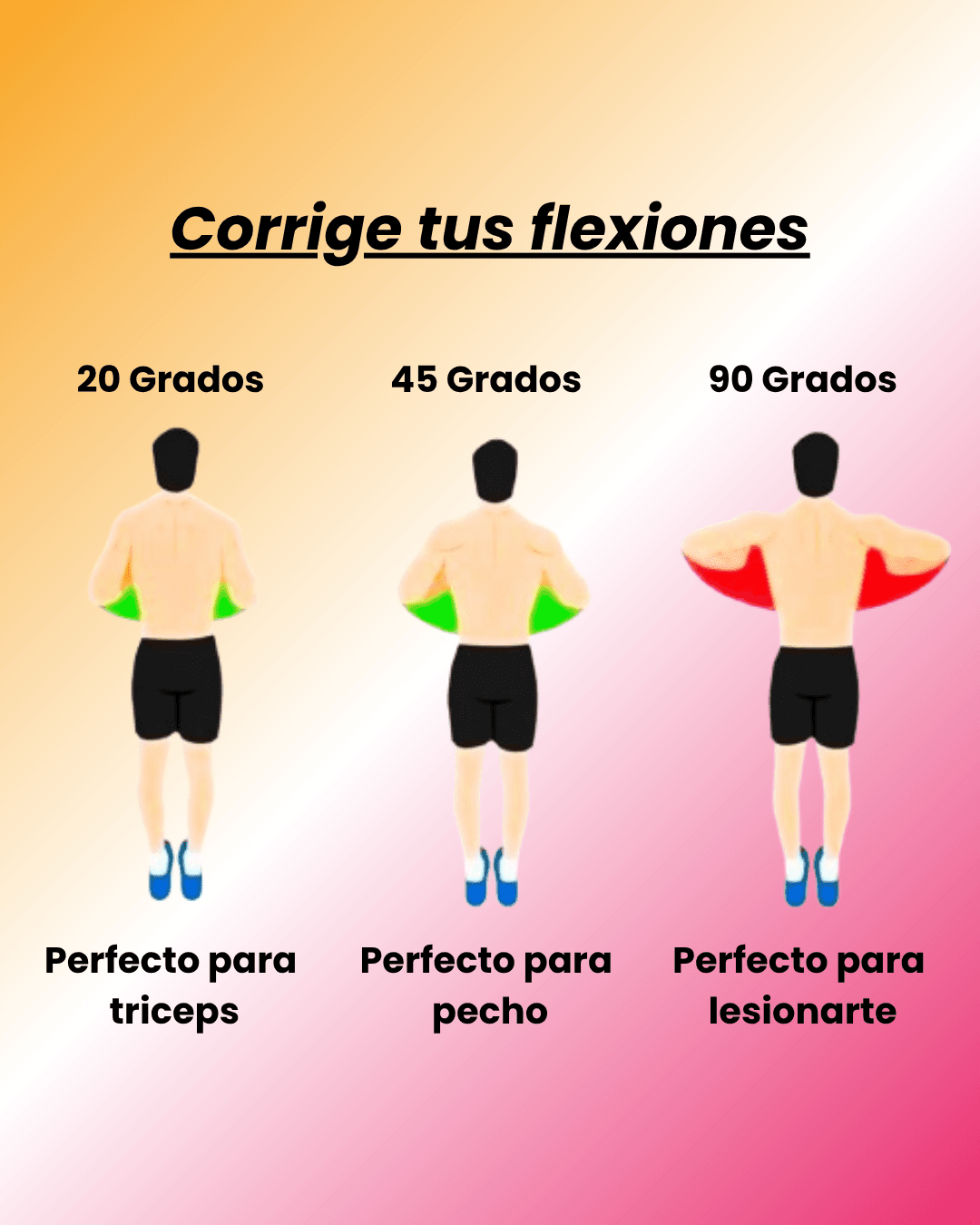 Arregla tu técnica al hacer flexiones