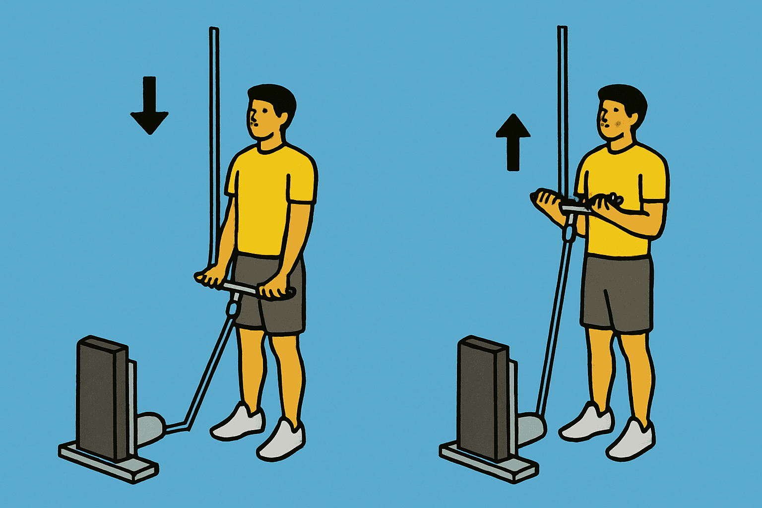 Curl de Bíceps en Polea Baja