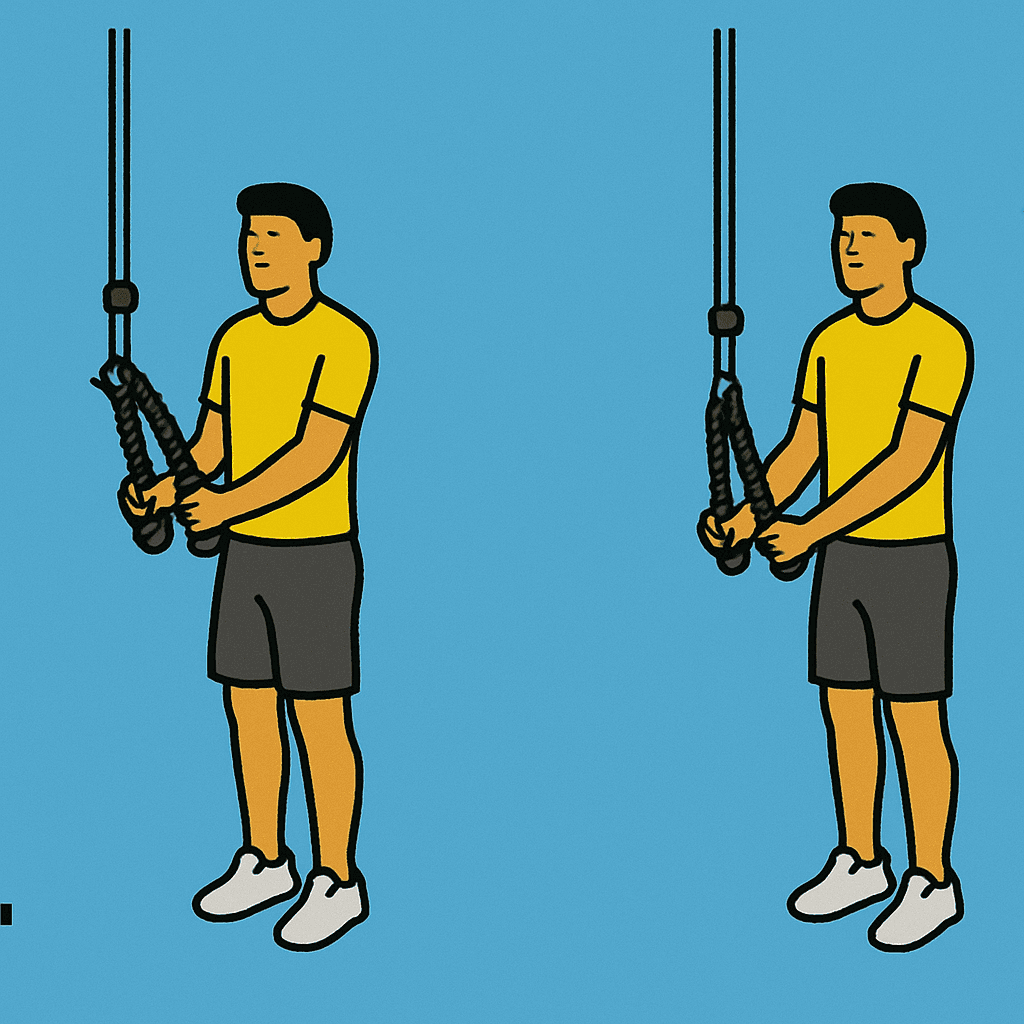 Extensión de Tríceps en Polea