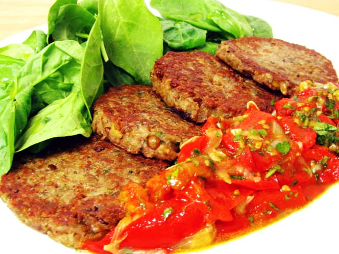 Hamburguesas de lentejas